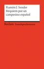 Ramón J. Sender: Réquiem por un campesino español, Buch