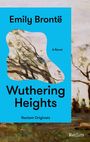 "Emily Brontë, Wuthering Heights, A Novel, Reclam Originals." Illustration mit Bäumen im Sturm auf einem Hügel.