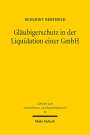 Benedikt Berthold: Gläubigerschutz in der Liquidation einer GmbH, Buch