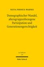 Silvia Pernice-Warnke: Demographischer Wandel, altersgruppenbezogene Partizipation und Generationengerechtigkeit, Buch