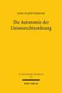 Hans-Martin Reissner: Die Autonomie der Unionsrechtsordnung, Buch