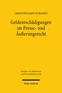 Christoph Jarno Burghoff: Geldentschädigungen im Presse- und Äußerungsrecht, Buch