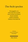 : Über Recht sprechen, Buch