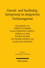 Text auf gelbem Hintergrund: "Umwelt- und Nachhaltigkeitsprinzip im integrierten Verfassungsstaat", Herausgeber und Verlag genannt.