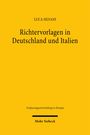 Luca Silvani: Richtervorlagen in Deutschland und Italien, Buch