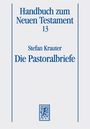 „Handbuch zum Neuen Testament 13“, „Stefan Krauter“, „Die Pastoralbriefe“. Ein blau-weißes Logo unten.