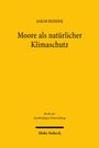 „JAKOB REHDER: Moore als natürlicher Klimaschutz.“ Gelber Hintergrund mit schwarzen Buchstaben.