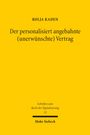 Gelbes Buchcover, Titel: "Der personalisiert angebahnte (unerwünschte) Vertrag" von Kolja Kaden, Verlag: Mohr Siebeck.