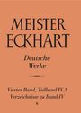 : Meister Eckhart. Deutsche Werke Band 4,3: Verzeichnisse zu Band 4, Buch