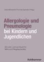 Text: "Allergologie und Pneumologie bei Kindern und Jugendlichen." Buchcover, Titel in großen Buchstaben, Verlag unten.