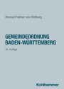 Konrad Freiherr Von Rotberg: Gemeindeordnung Baden-Württemberg, Buch