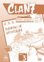 Clan 7 con ¡Hola, amigos! 3. Arbeitsbuch + Stickerbogen, Buch