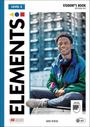 „LEVEL 2“, „STUDENT'S BOOK“, „ELEMENTS“, „DAVID BOHLKE“. Bild eines jungen Mannes in bunter Jacke mit Kopfhörern.