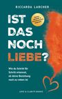 Text: "IST DAS NOCH LIEBE?", Untertitel über Beziehungsrettung. Illustration: Herz aus orangefarbenem Rauch.