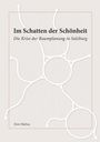 "Im Schatten der Schönheit: Die Krise der Raumplanung in Salzburg" von Tom Halwa. Abstrakte Illustration mit Pfeilen.