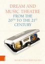 "Dream and Music Theatre from the 20th to the 21st Century" oben. Unten ein Opernglas mit Bilddetails.