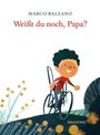 "MARCO BALZANO Weißt du noch, Papa? DIOGENES" Ein Junge auf einem Fahrrad, umgeben von Pflanzen.