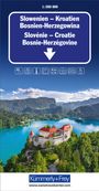 : Slowenien - Kroatien - Bosnien-Herzegowina Strassenkarte 1:500 000, KRT