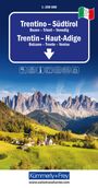 : Trentino - Südtirol Nr. 03 Regionalstrassenkarte 1:200 000, KRT