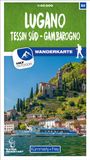 : Lugano - Sottoceneri - Gambarogno 50 Wanderkarte 1:40 000 matt laminiert, KRT