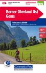 Radwanderkarte Berner Oberland Ost - Goms mit Ortsindex (22, KRT