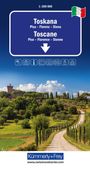 Kümmerly+Frey Regional-Strassenkarte 8 Toskana 1:200.000, KRT