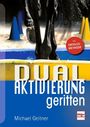 Text: "DIE ERFOLGS-METHODE", "DUAL AKTIVIERUNG geritten", "Michael Geitner". Pferdebeine auf einem parcoursartigen Hintergrund.
