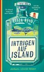 Auf einem Flaschenetikett steht "Intrigen auf Island". Daneben: "Ein Abendessen mit neun Gästen" und "Auf der Speisekarte: Mord".