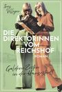 Ines Villiger: DIE DIREKTORINNEN VOM REICHSHOF. Roman. Goldene Zeiten in der Hansestadt. Zwei Frauen in Retro-Kleidung.