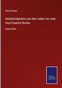 Erster Band; Titel: "Denkwürdigkeiten aus dem Leben von Jean Paul Friedrich Richter", Autor: Ernst Förster; roter Hintergrund, blaues Logo von SALZWASSER VERLAG.
