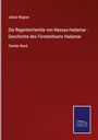 Text: Jakob Wagner, Die Regentfamilie von Nassau-Hadamar, Zweiter Band. Unten ein blaues Logo: Salzwasser Verlag.