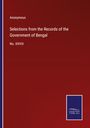 Anonymous: Selections from the Records of the Government of Bengal, Buch