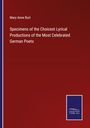 Mary Anne Burt: Specimens of the Choicest Lyrical Productions of the Most Celebrated German Poets, Buch