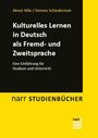 "Kulturelles Lernen in Deutsch als Fremd- und Zweitsprache. Eine Einführung für Studium und Unterricht." Gelbes und schwarzes Design.