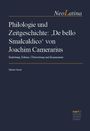Text: NeoLatina, Philologie und Zeitgeschichte: 'De bello Smalcaldico' von Joachim Camerarius, Moritz Stock. Dunkler Hintergrund.