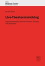 Roter Hintergrund mit Text: "Forum Modernes Theater, Live-Theatermusicking, Gegenwartstheater zwischen Künsten, Körpern und Identitäten".