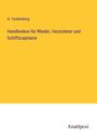 H. Tecklenborg: Handlexikon für Rheder, Versicherer und Schiffscapitaine, Buch