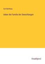 Carl Bertheau: Ueber die Familie der Seeschlangen, Buch