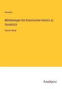 Anonym: Mittheilungen des historischen Vereins zu Osnabrück, Buch