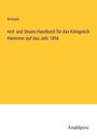 Anonym: Hof- und Staats-Handbuch für das Königreich Hannover auf das Jahr 1856, Buch