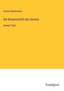 Gustav Biedermann: Die Wissenschaft des Geistes, Buch