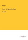 Anonym: Archiv für Ophthalmologie, Buch