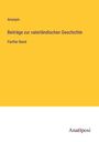 Anonym: Beiträge zur vaterländischen Geschichte, Buch