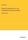 Adolf Winter: Schmidt's Jahrbücher der In- und Ausländischen Gesammten Medicin, Buch