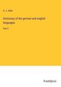 G. J. Adler: Dictionary of the german and english languages, Buch
