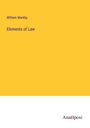 William Markby: Elements of Law, Buch