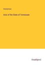 Anonymous: Acts of the State of Tennessee, Buch