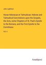 John Lightfoot: Horae Hebraicae et Talmudicae: Hebrew and Talmudical Exercitations upon the Gospels, the Acts, some Chapters of St. Paul's Epistle to the Romans, and the First Epistle to the Corinthians, Buch