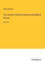Henry Burgess: The Journal of Sacred Literature and Biblical Record, Buch