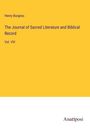 Henry Burgess: The Journal of Sacred Literature and Biblical Record, Buch